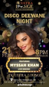 myssah khan disco night