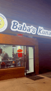 Baba's kunafa outside shop view