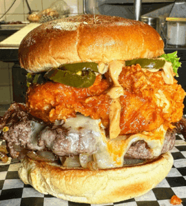 Full nonveg loaded cheezy burger