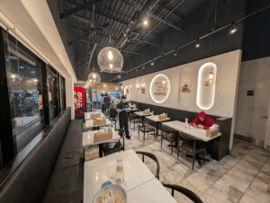 Inside view where customers are enjoying their bowls