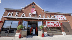 outside view of Heart Sushi