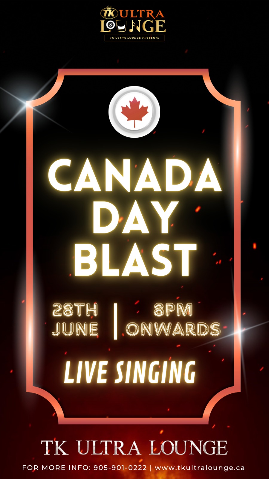 28th June – Canada Day Blast