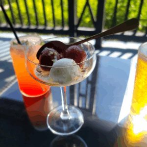 gulab jamun with icecream
