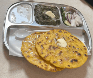 sarson da saag with makki di roti